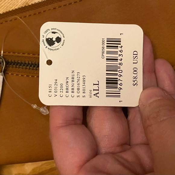 Free People Distressed Vegan Wallet with Studded - Picture 3 of 4